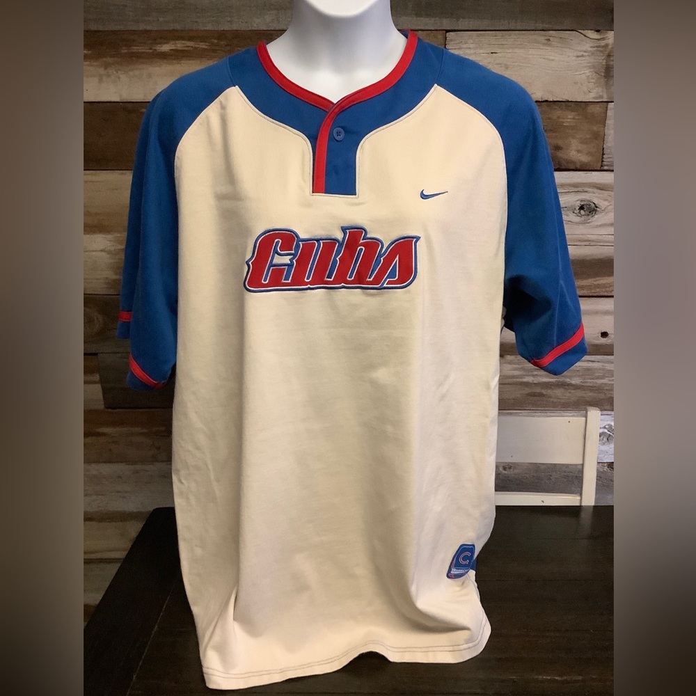 Vintage Nike Cubs jersey shirt 90s y2k X-Large - Picture 1 of 6